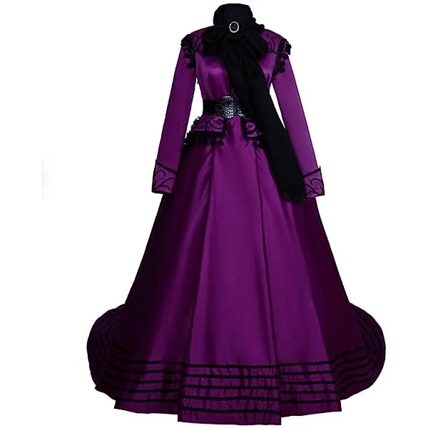 Medieval Court Palace Costume Gown Dress Royal Queen Princess Wedding Party Dress