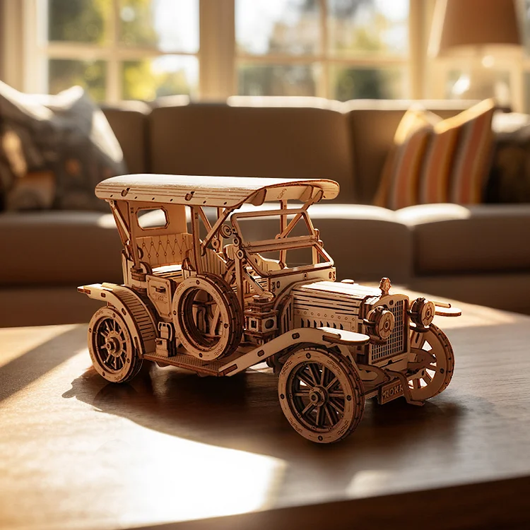 ROKR Vintage Car 3D Wooden Puzzle MC801 | Robotime Online