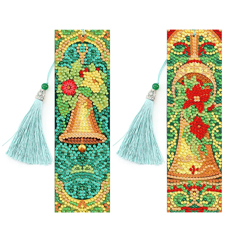 2 Pcs Diamond Painting Bookmarks Special Shaped