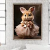 Diamond Painting -DIY Round Drill Dress Rabbit(40x50 CM)