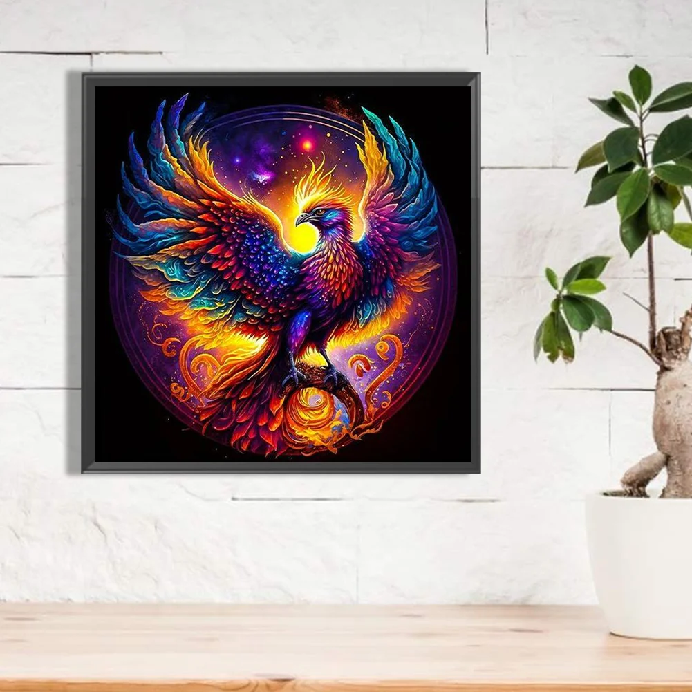 Partial AB Diamond Painting - Full Round Drill - Phoenix(Canvas|45*45cm)