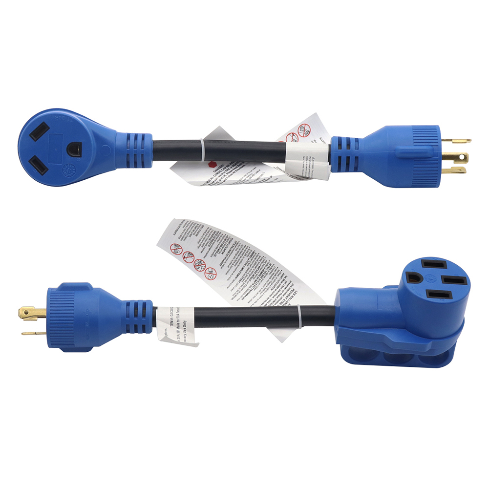 

30 Amp 3 Prong Locking Male to 30 50 Amp Female RV Dogbone Adapter Cable, 10-50, 501 Original