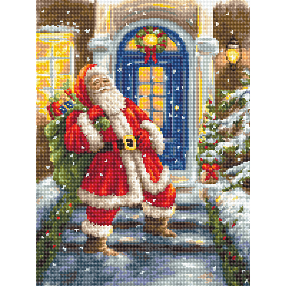

Santa Gift - 11CT Stamped Cross Stitch - 40*56CM, 501 Original