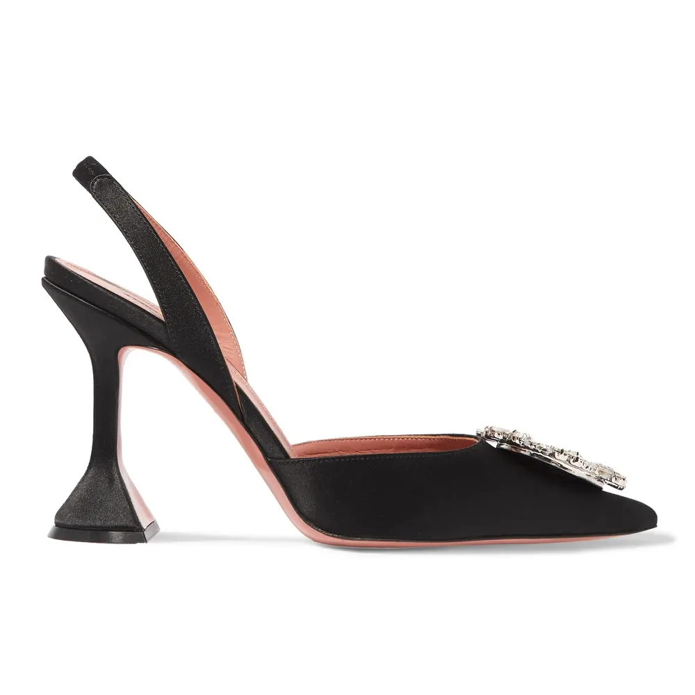 95mm Begum Crystal Party Wedding Slingback Women's Pumps-vocosishoes