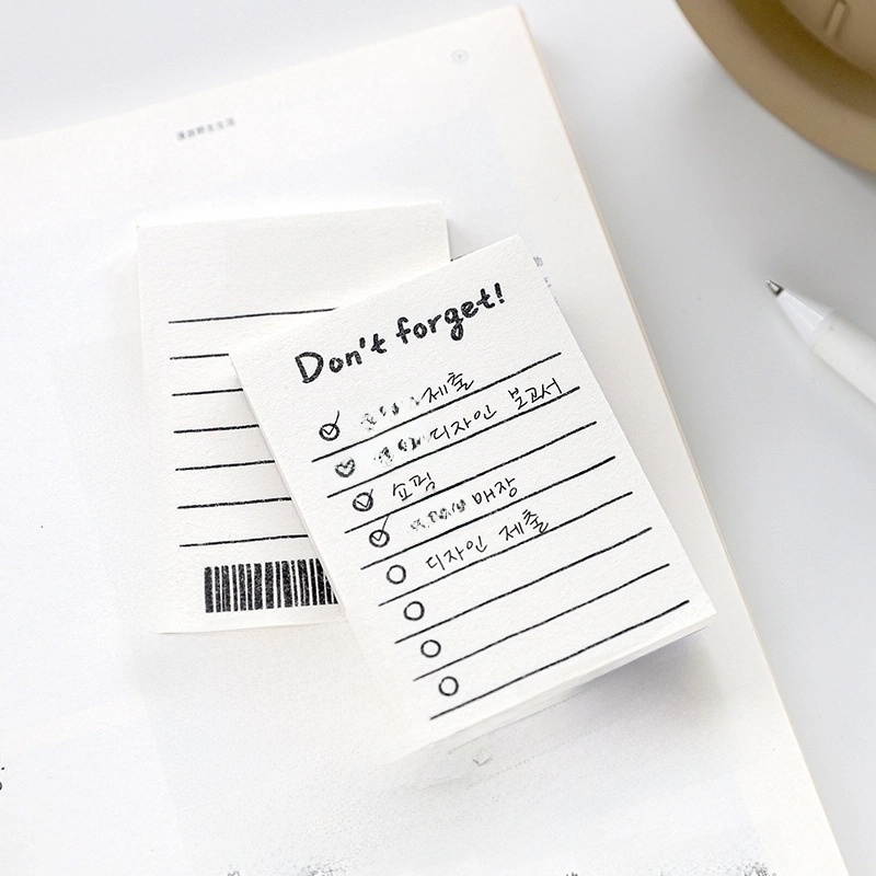 Simple Line Notebook Vocabulary Book Portable Plan 50 Pieces 8 Models