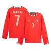 RONALDO #7 Portugal Home Long Sleeve Soccer Jersey 2025