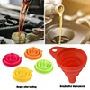 Collapsible Gasoline Oil Fuel Petrol Liquid Change Filler Foldable Engine Funnel