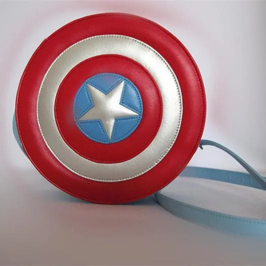 Awesome Captain America Shield Cross Bag Free Ship SP140961