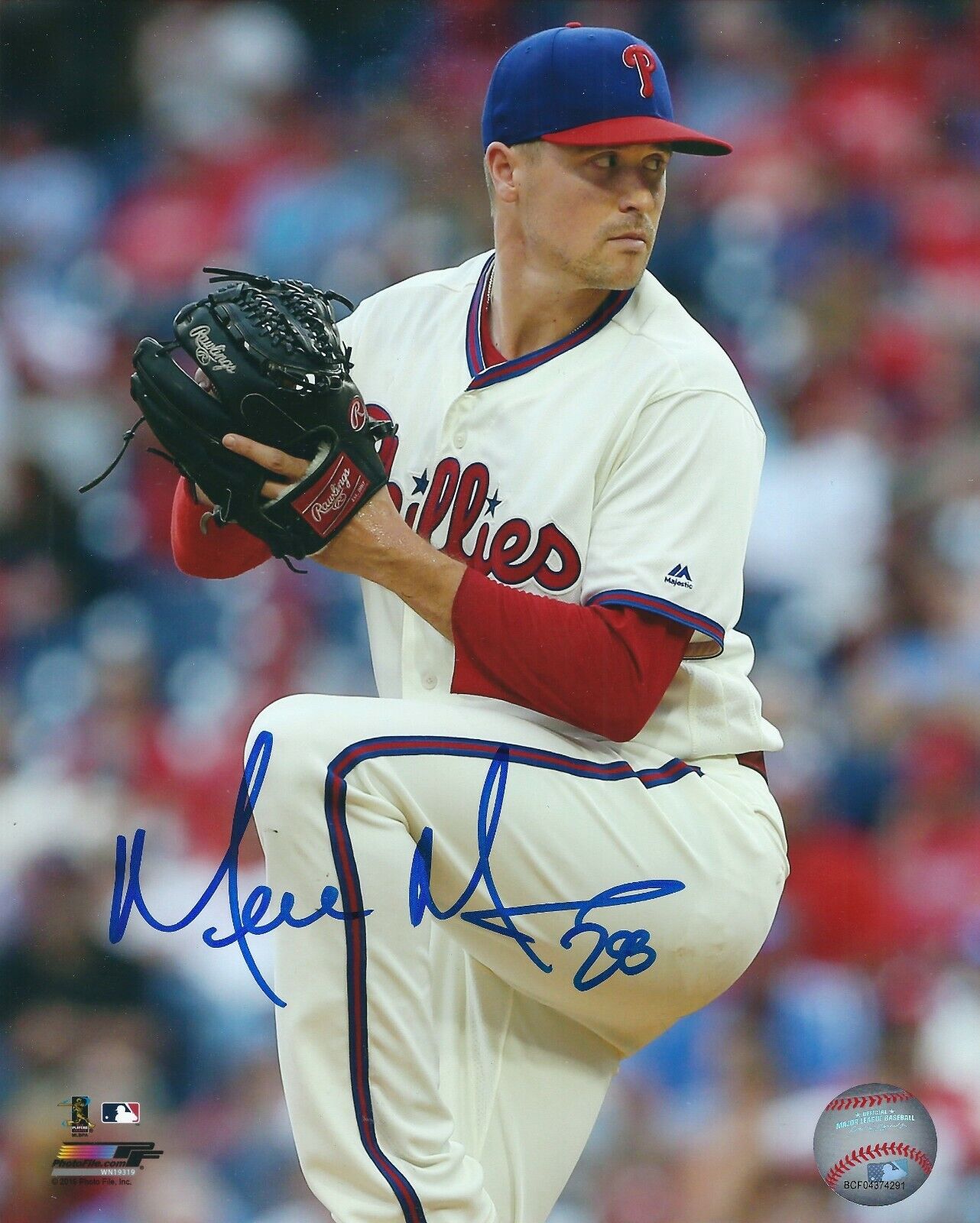 Signed 8x10 MIKE MORIN Philadelphia Phillies Autographed Photo Poster painting- COA