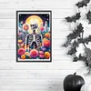 (40*60cm)Skull Flower Tarot - Full Round Drill Diamond Painting