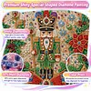 Christmas DIY Special Shape Diamond Painting Pearl Art With Inner Frame Kit 25x25cm(Nutcracker)