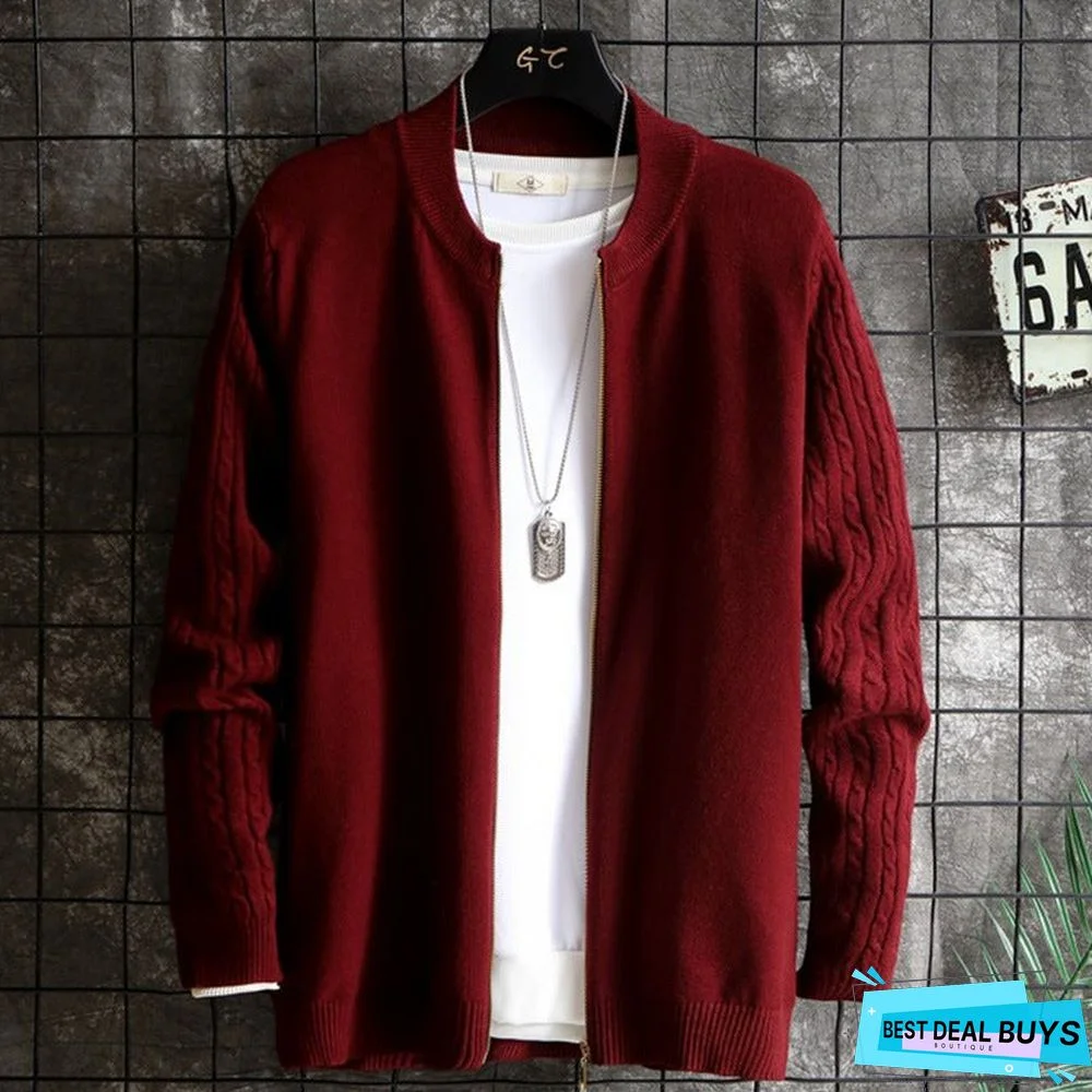 Men's Slim and Handsome Sweater Coat