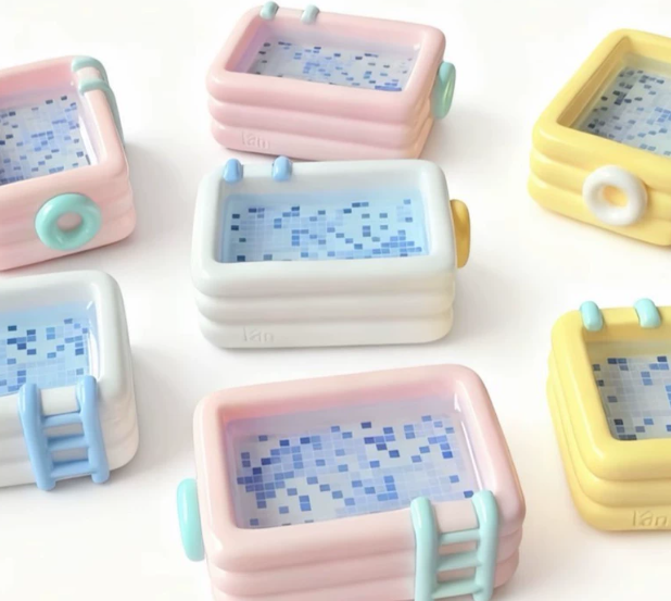 Mini Swimming Pool Resin Charm