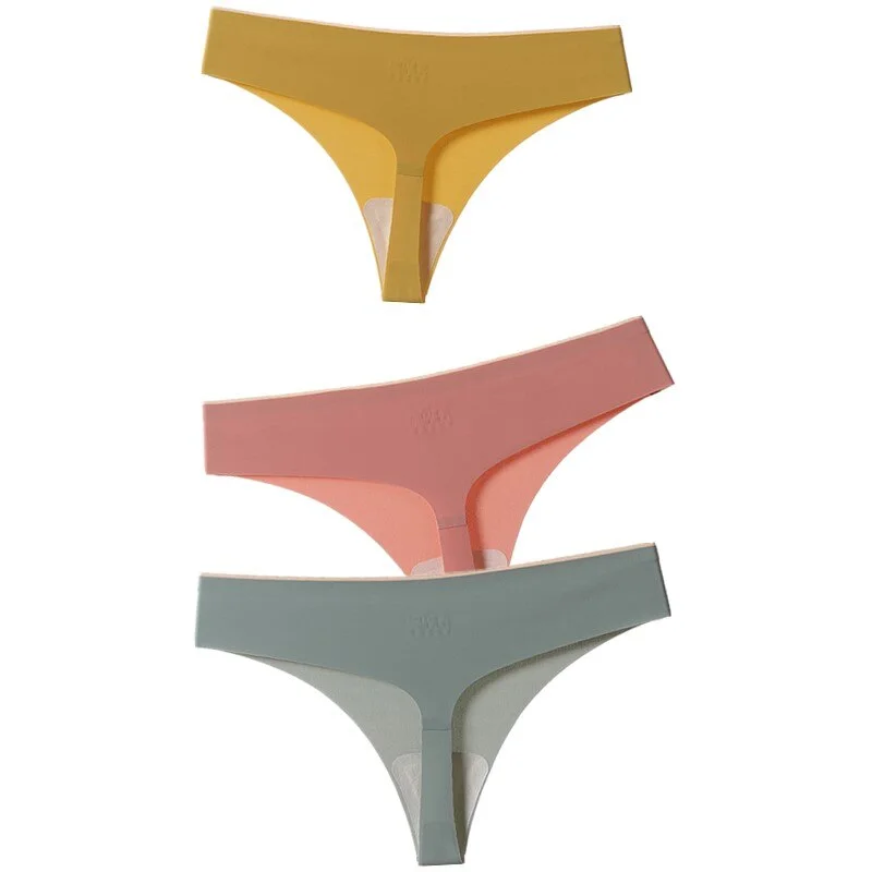 3pcs/Set Women Panties Underwear Ultra-thin Seamless Briefs Comfort low-Rise G String Thongs Sexy Lingerie New Hot Bikini T Back