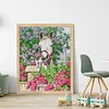 Pony And Cat-14CT Stamped Cross Stitch 36*44cm/14.17*17.32in tapestrymarket