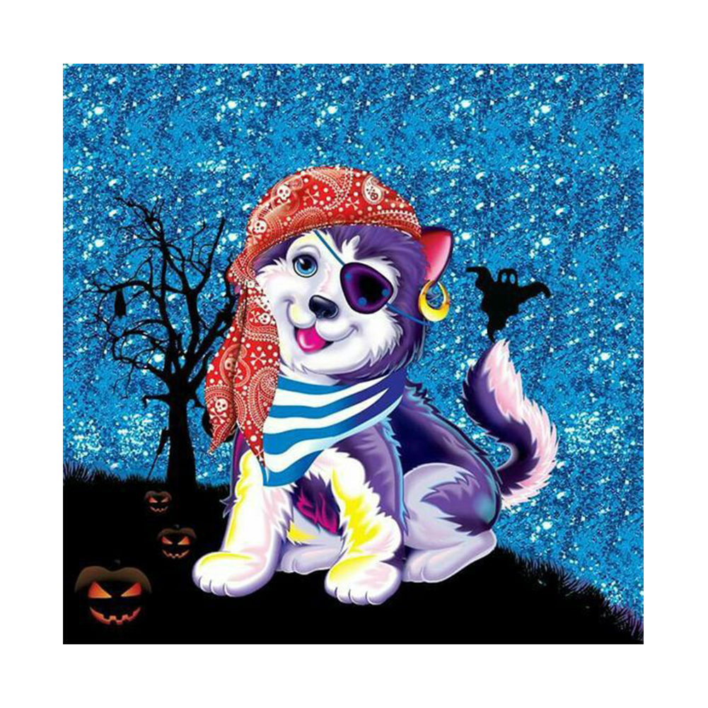 

One-Eyed Dog - Round Drill Diamond Painting - 30*30CM, 501 Original