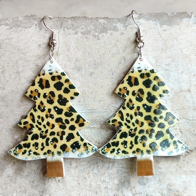 Cute Christmas Tree Gingerbread Arylic Women’s Earrings 1 Pair