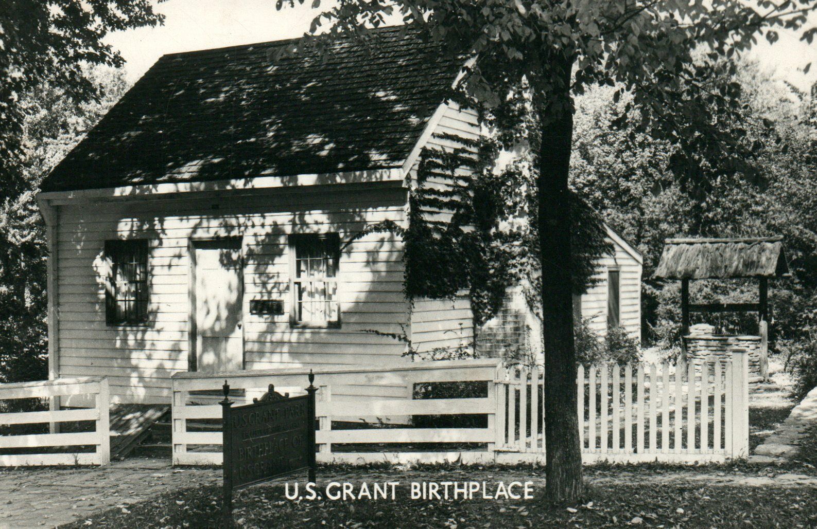 U.S. Grant Birthplace Point Pleasant OH Real Photo Poster painting RPPC Postcard