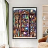 Planetary Bookshelf-11CT Stamped Cross Stitch 50*65cm/19.69*25.59in(Big Size)