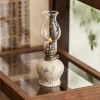 Hand-Painted Ceramic Butter Lamp, Tea Space Candle Lamp, Lighting, Outdoor Camping Atmosphere Lamp