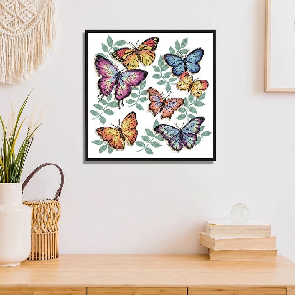 14ct Stamped Cross Stitch - Butterfly(34*33cm)