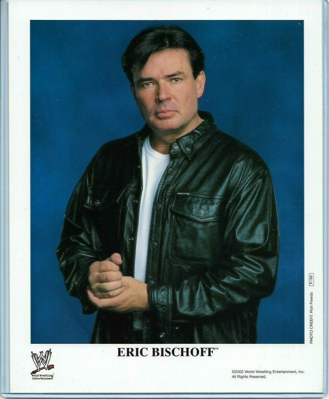 WWE ERIC BISCHOFF P-789 OFFICIAL LICENSED AUTHENTIC ORIGINAL 8X10 PROMO Photo Poster painting