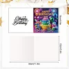 (US Only)6PCS DIY Diamond Art Greeting Cards Birthday Theme Congratulations Cards & Gifts