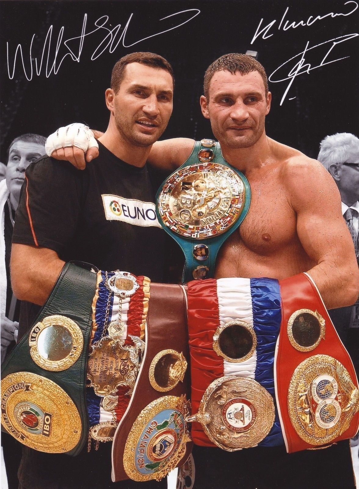 WLADIMIR & VITALI KLITSCHKO AUTOGRAPH SIGNED PP Photo Poster painting POSTER