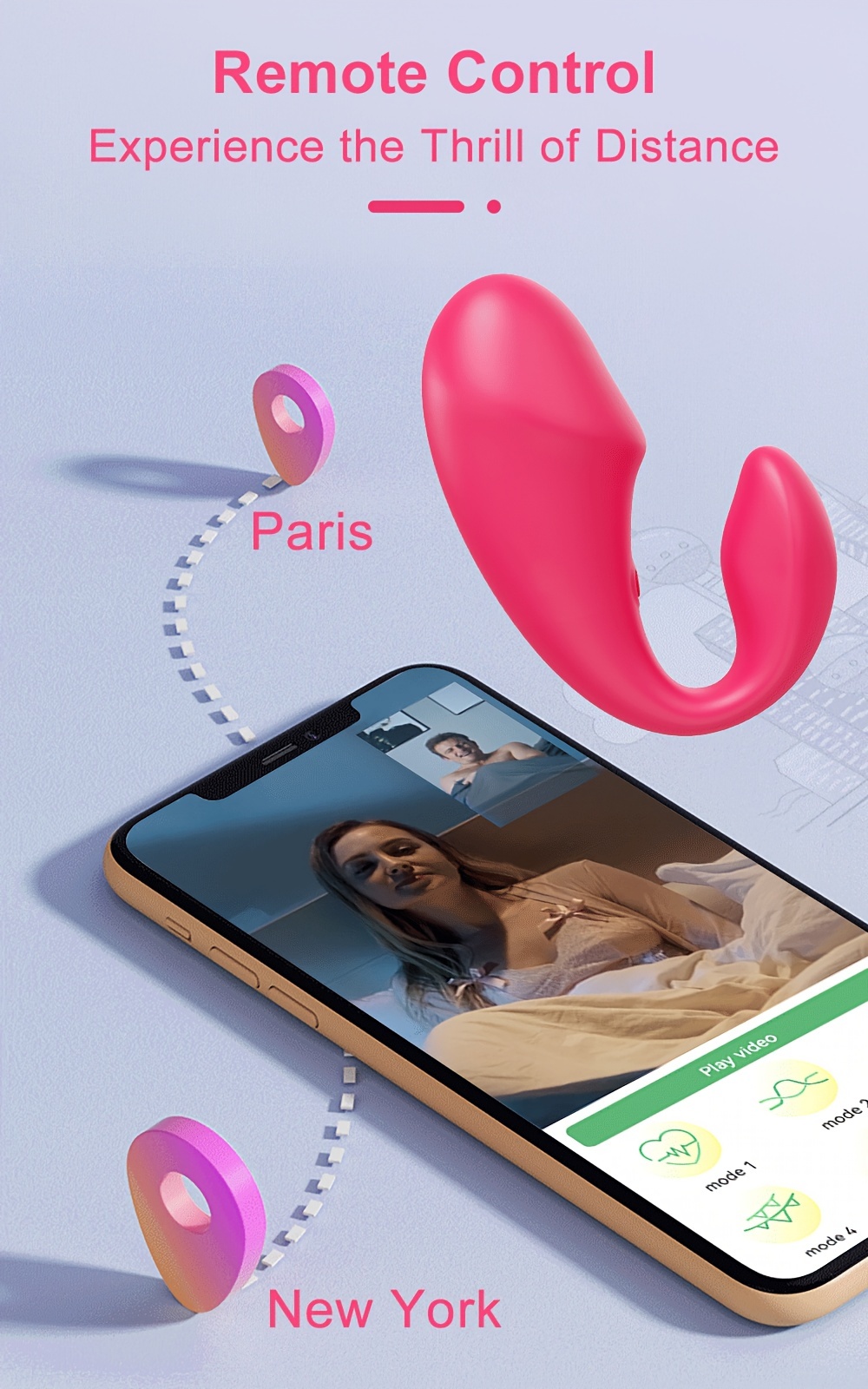 App Remote Control Wearable Panty Clitoral Vibrator