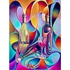>SALE<5D DIY Full Drill Diamond Painting Wine Glass Cross Stitch Mosaic Craft Kit