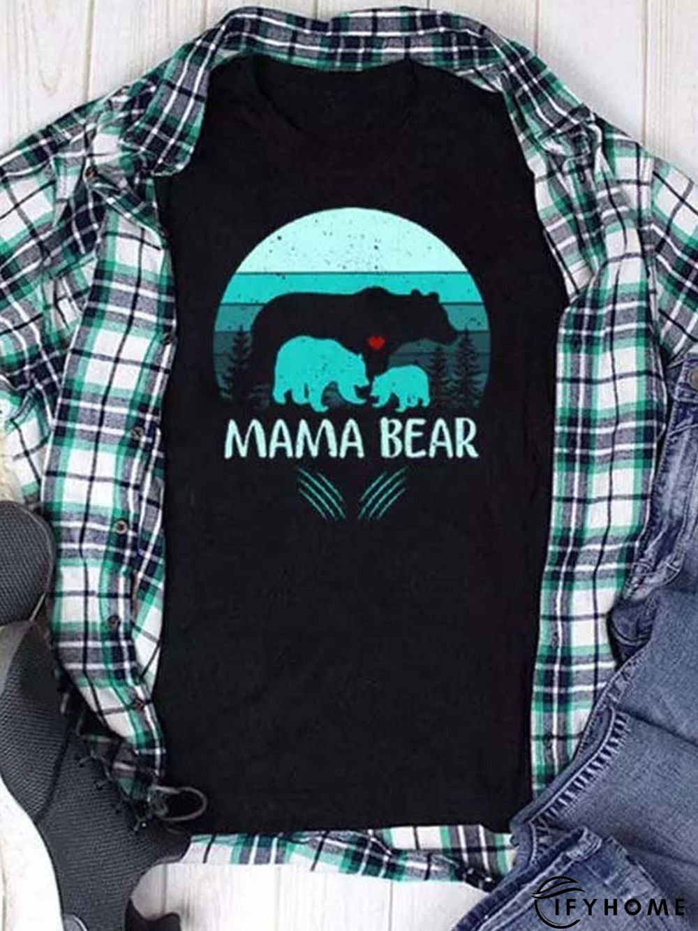 Letter Crew Neck Short Sleeve Casual T-shirt | IFYHOME