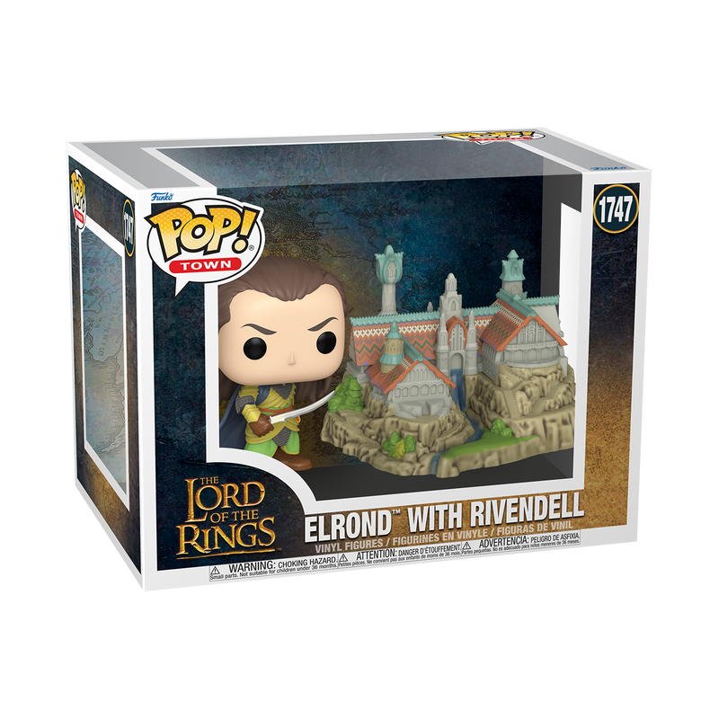 Collectible Handmade Vinyl Funko POptimus Prime! Figures from The Lord of the Rings - Elrond with Rivendell (#1747), Eowyn (#1743), Nazgul (#1744) - Ideal Gifts