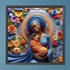 (40*40cm)Mother and Son - Full Round Drill Diamond Painting