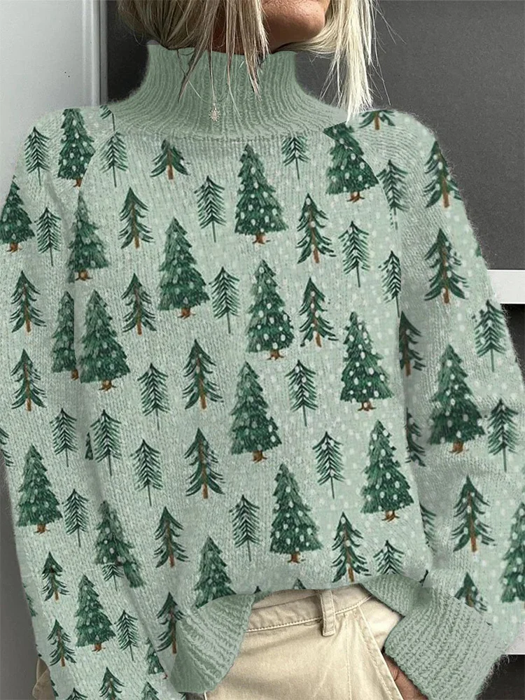 Women's Merry Christmas Casual Knitted Sweater