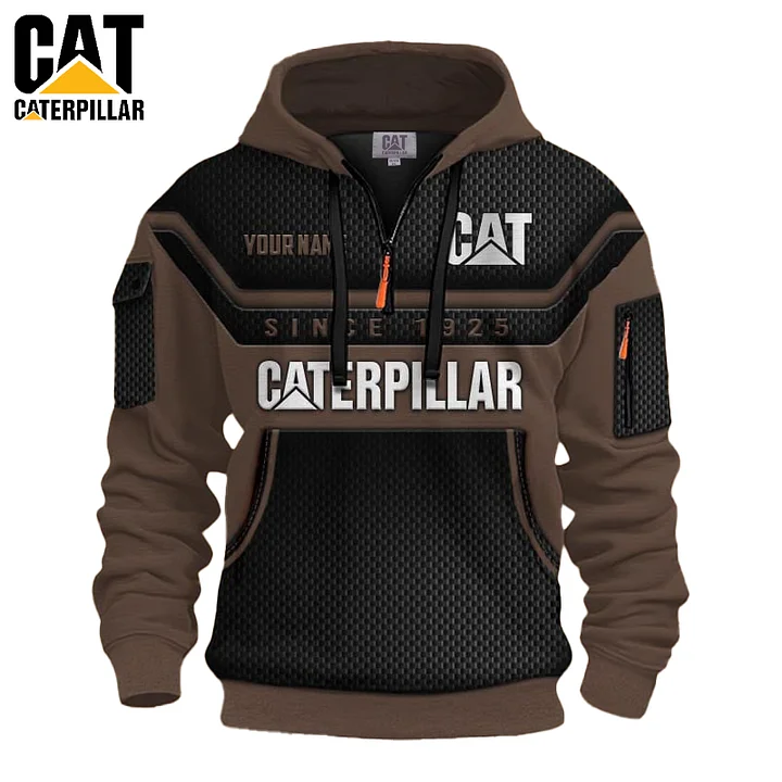 CAT&reg; 2025 New Sport Outdoor Work Bluza z kapturem i podszewką z kaszmiru