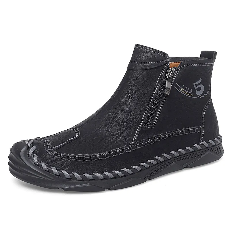 ⏰Last Day! 45% OFF 🔥Men's Handmade Genuine Leather No-Glue Orthopedic Boots