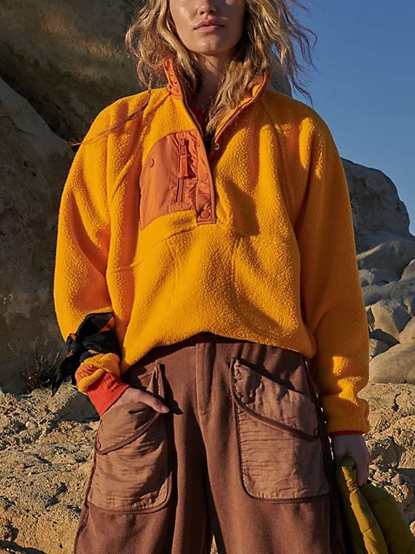 Loose temperament lambswool warm women's sweatshirt