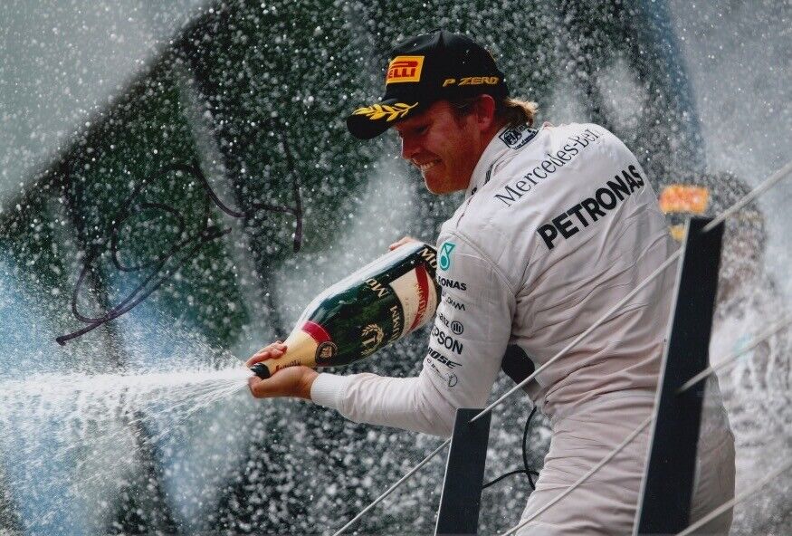 Nico Rosberg Hand Signed 12x8 Photo Poster painting F1 Autograph Mercedes GP Petronas 10