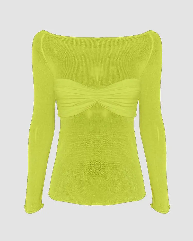 mesh top with bandeau