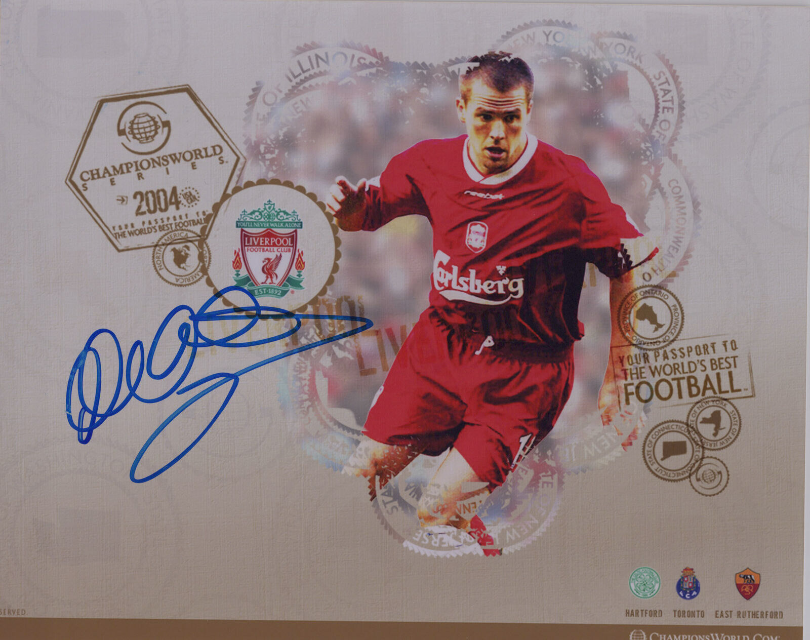 MICHAEL OWEN signed Autographed LIVERPOOL FC