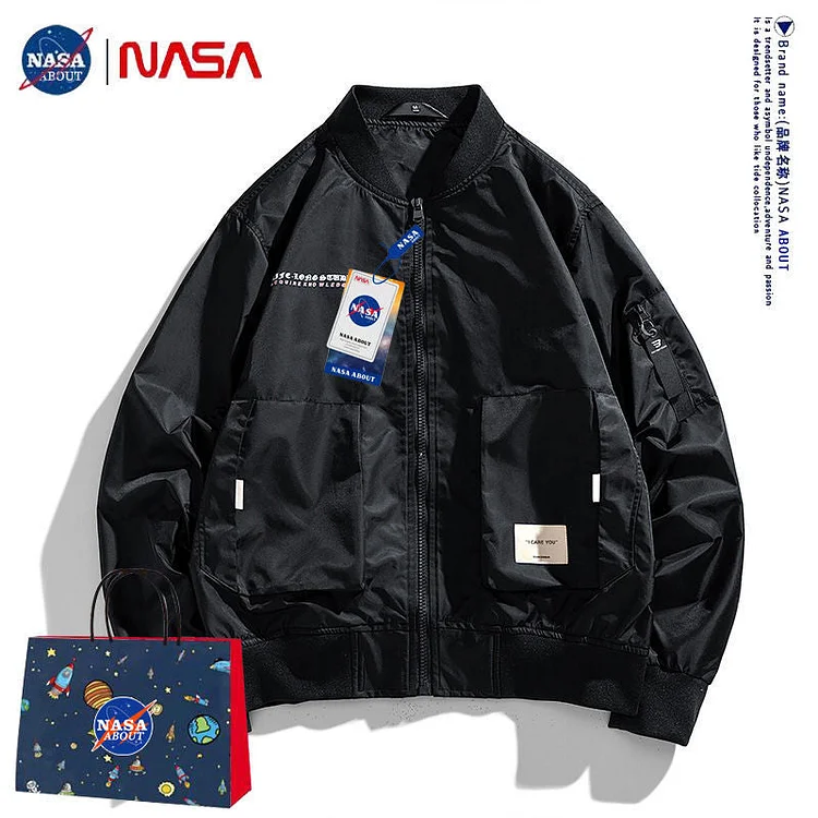 Nasa Jacket Men's Loose Overalls Spring and Autumn