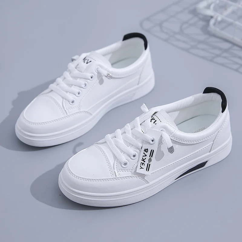 Tanguoant Tanguoant White Shoes Women 2025 Spring Model Autumn Women's Shoes Korean Version Ins Low Top Shoes Women Breathable Thick Platform Casual Single Shoes D201