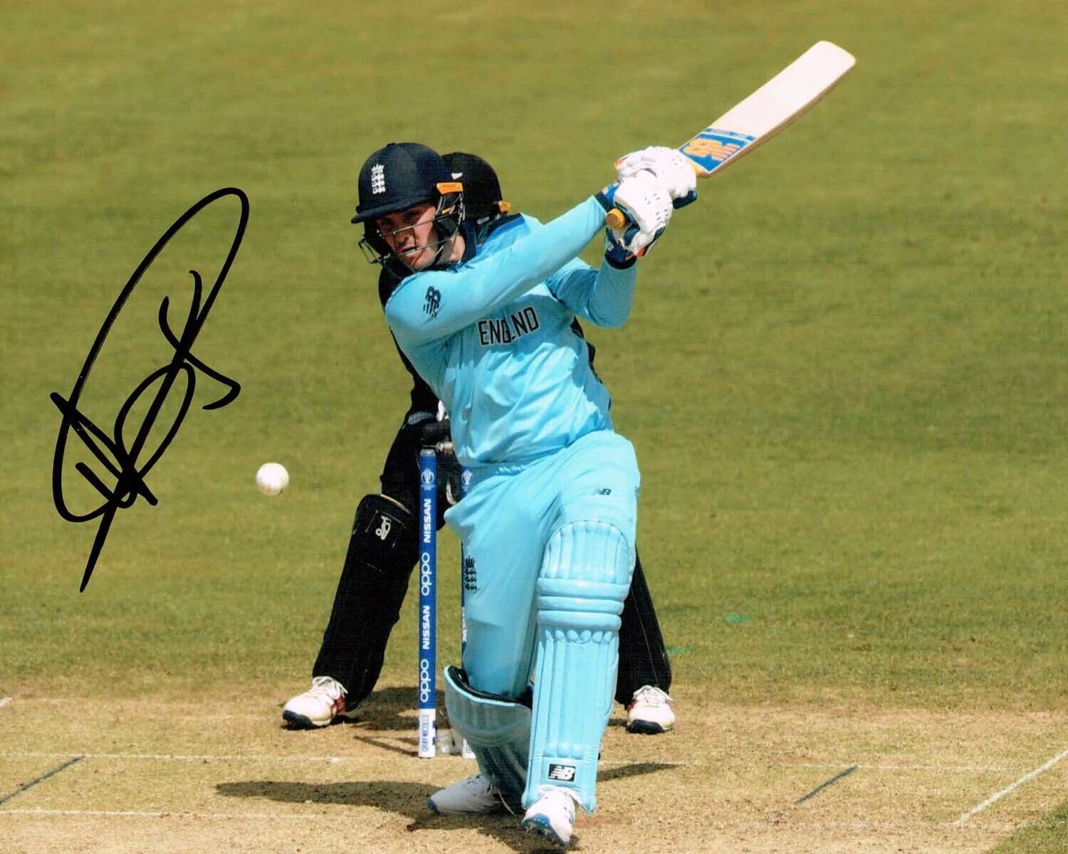 Jason ROY Signed Autograph 10x8 England Cricket World Cup Photo Poster painting 2 AFTAL COA