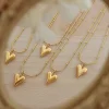 Classic Golden Heart Pendant Necklace