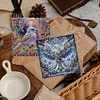 (US Only)6PCS DIY Diamond Art Greeting Cards Creative Birthday Card Kit Gifts (Animal)