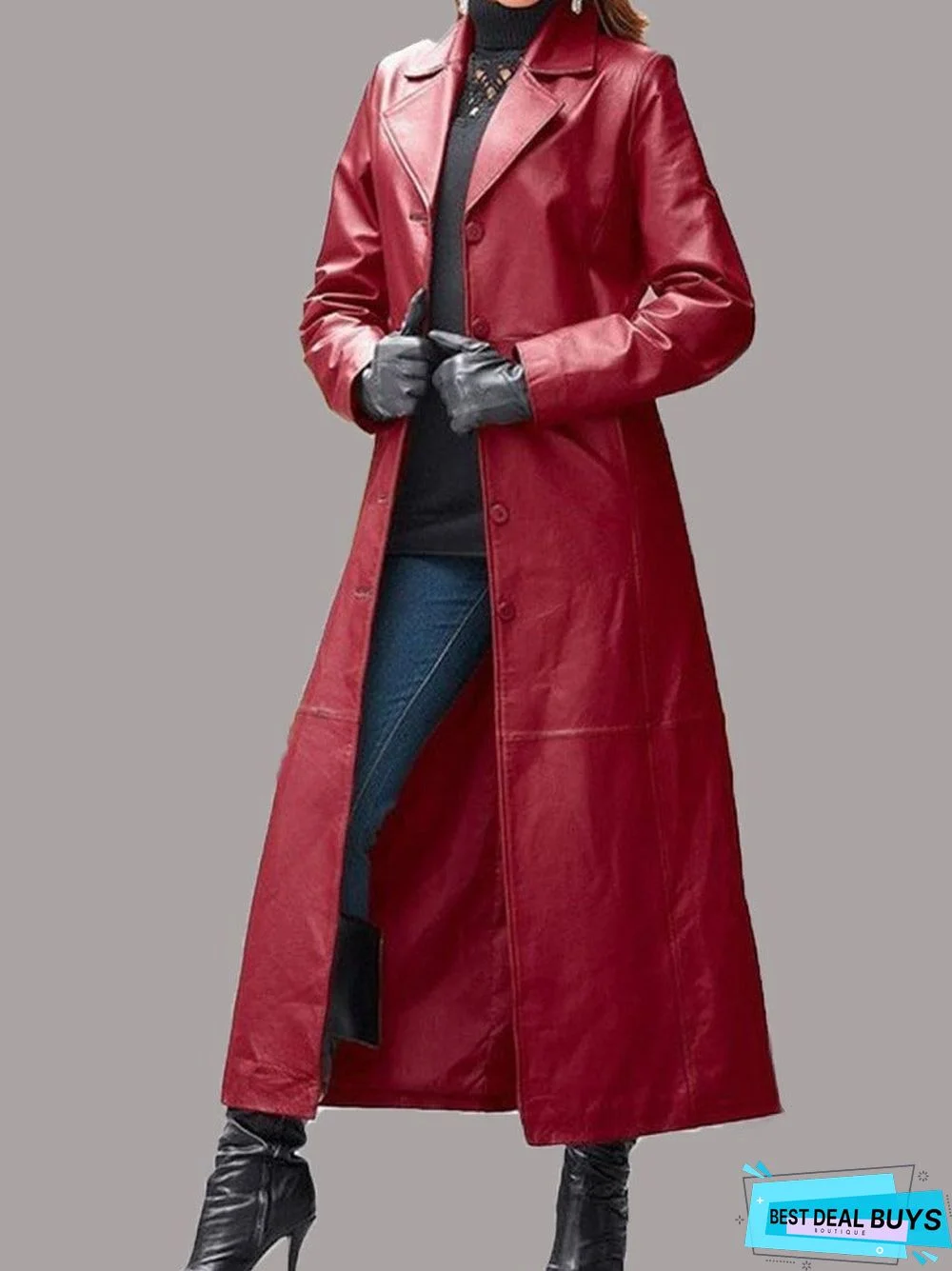 Leather Coat Long Coat