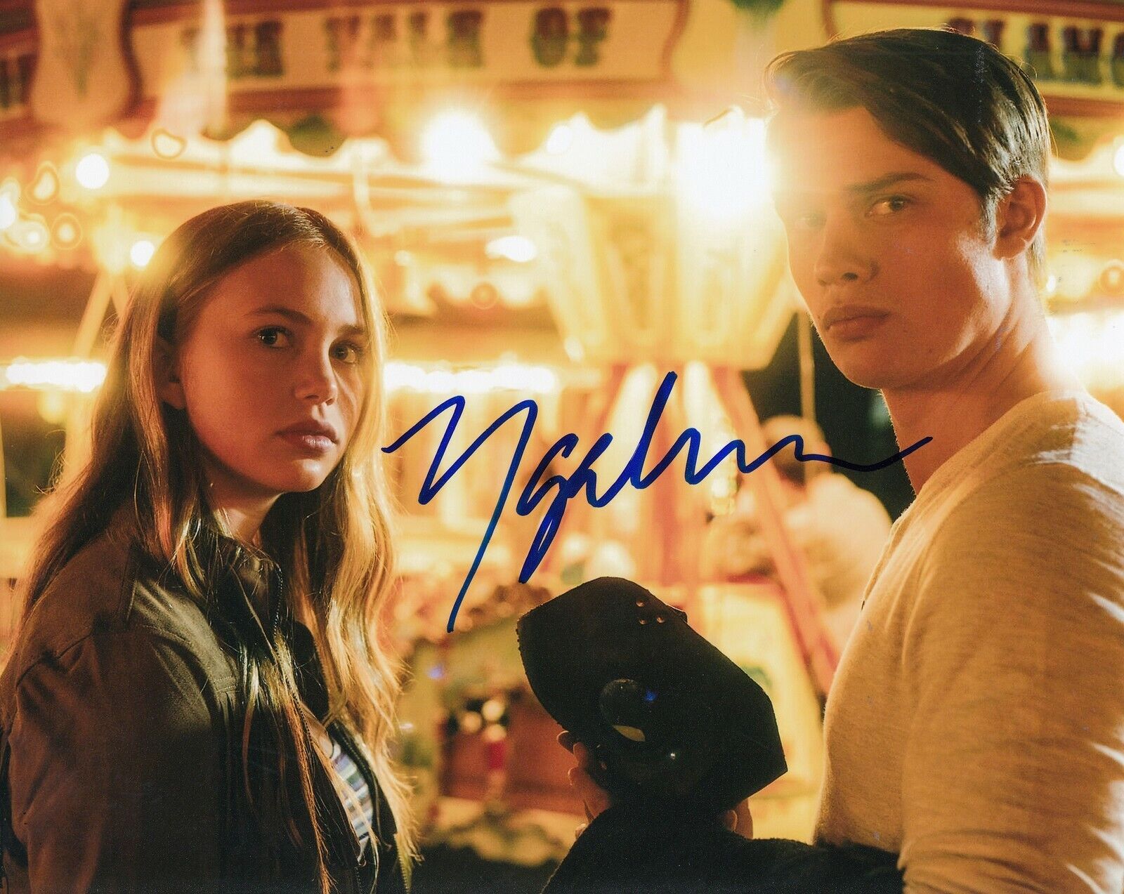 NICHOLAS GALITZINE signed (THE WATCHER IN THE WOODS) Movie 8X10 Photo Poster painting W/COA #2