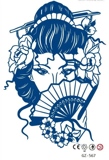 Temporary Waterproof Tattoo Stickers Talisman Get Love Disaster Elimination Juice Ink Men Women Chest Body Arm Fake Tatoo Beauty