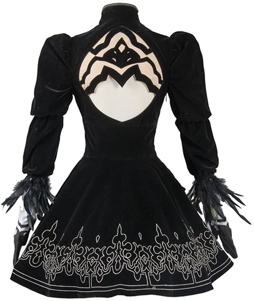 Best Nier Automata 2B Uniform Dress Cosplay Costume