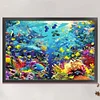 >SALE<Full Embroidery Eco-cotton Thread 11CT Print Undersea World Cross Stitch90x60cm